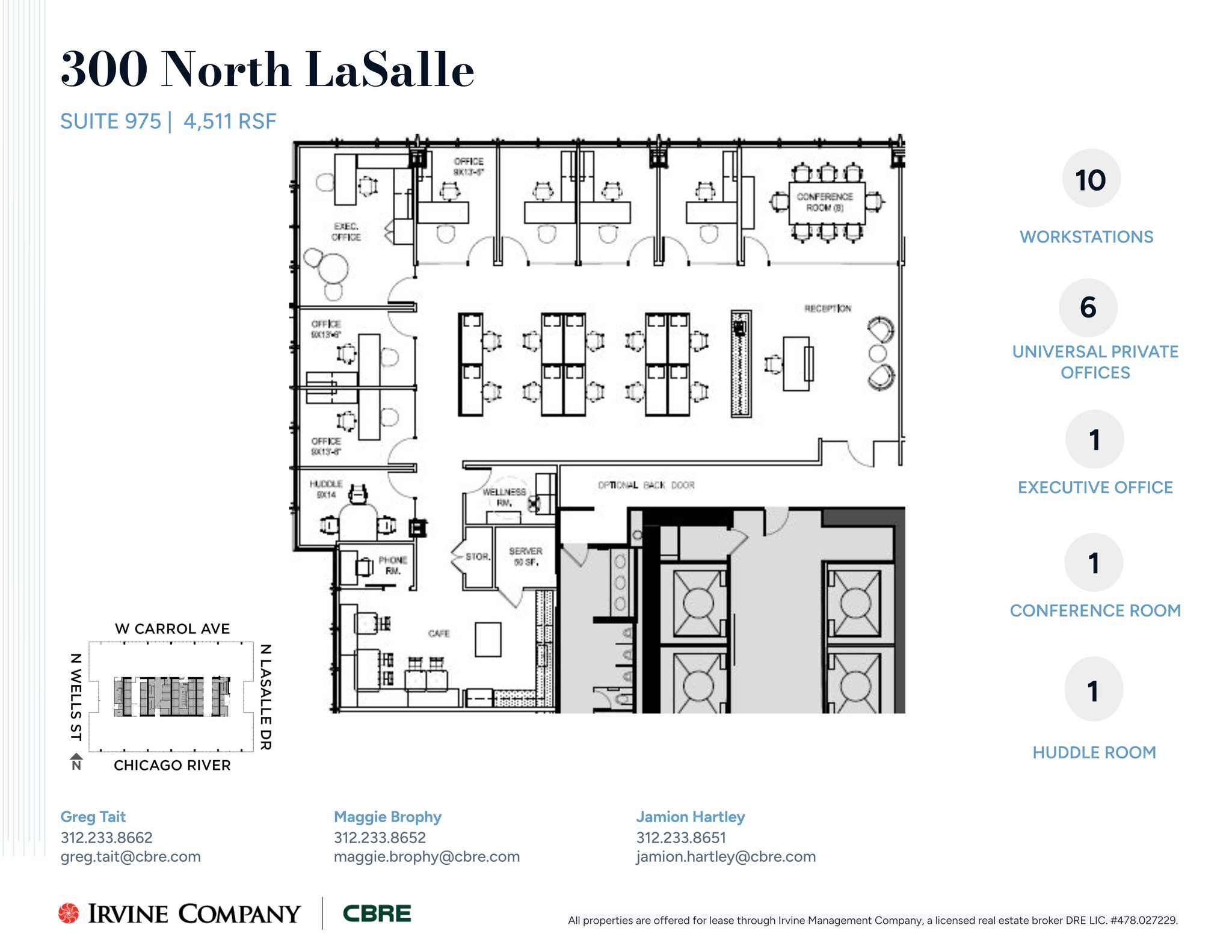 300 N LaSalle St, Chicago, IL à louer Plan de site– Image 1 sur 2