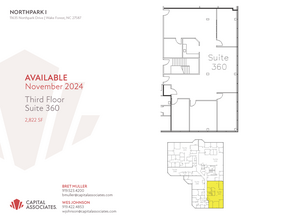 11635 Northpark Dr, Wake Forest, NC à louer Plan d’étage– Image 1 sur 1