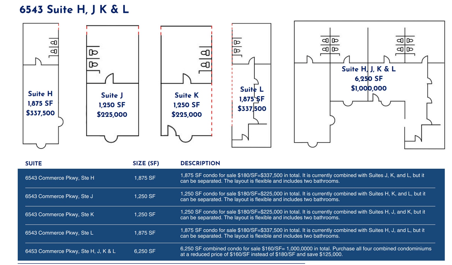 6631 Commerce Pky, Dublin, OH 43017 - Lot H, J, K, L -  - Plan d’étage - Image 1 of 1