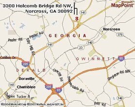 3300 Holcomb Bridge Rd, Peachtree Corners, GA - Vue aérienne  vue de carte