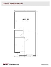 5401 Warehouse Way, Sacramento, CA à louer Plan de site– Image 1 sur 1