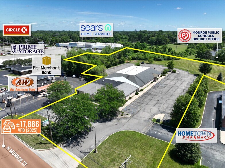 1180 N Monroe St, Monroe, MI à vendre - Photo de l’immeuble – Image 3 sur 20