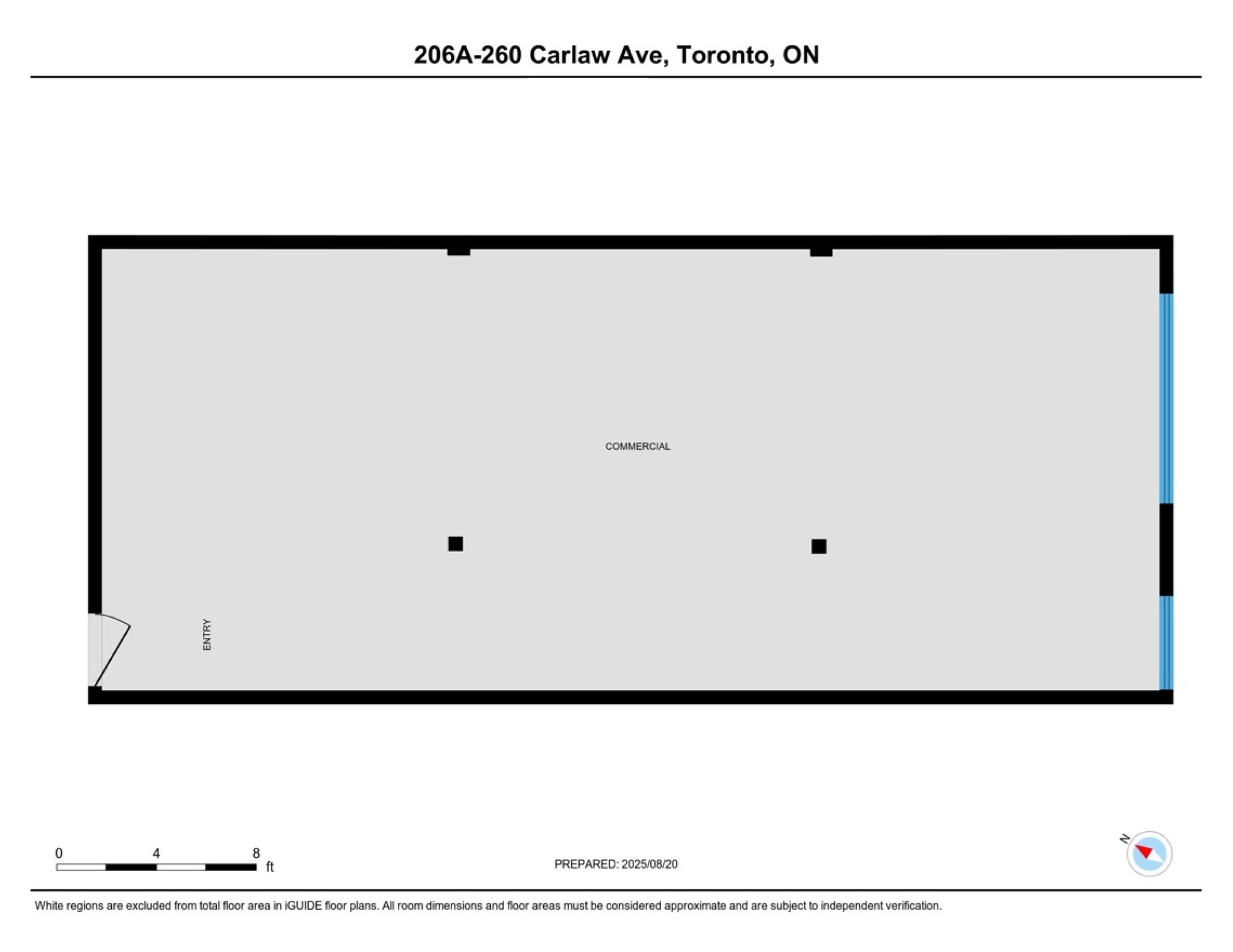 276 Carlaw Av, Toronto, ON à louer Plan de site– Image 1 sur 7
