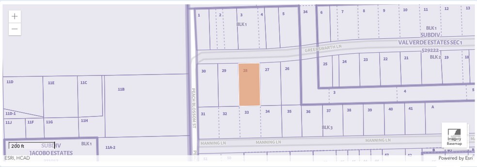 7518 Greenswarth Ln, Houston, TX à vendre - Plan cadastral – Image 3 sur 3