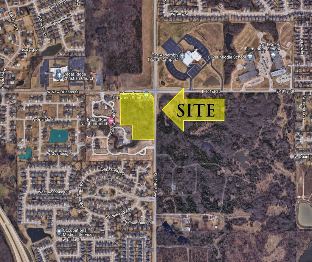 SW/C 101st & 129th East Ave, Broken Arrow, OK à vendre Photo principale– Image 1 sur 2