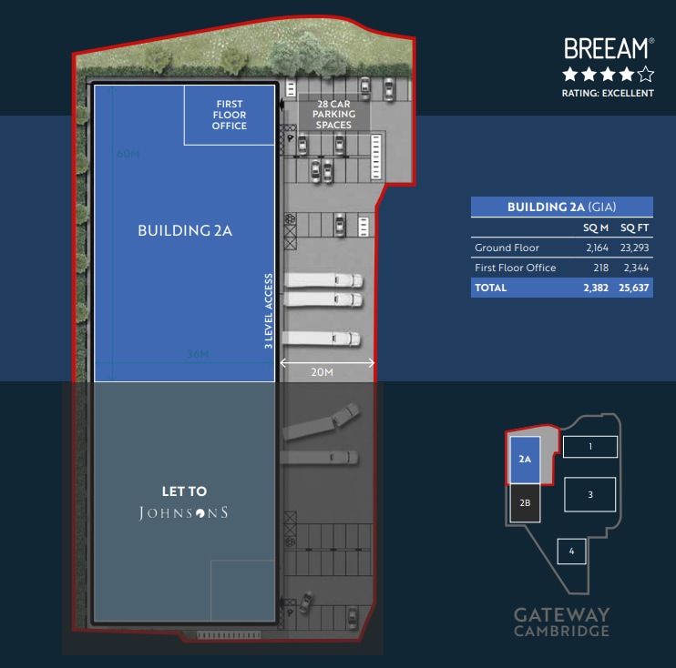2A Bar Hl, Bar Hill à louer Plan de site– Image 1 sur 4