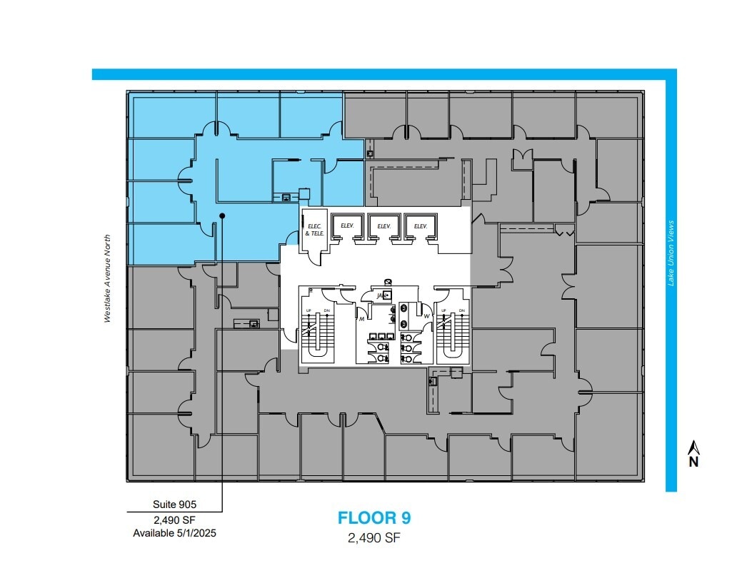 1200 Westlake Ave N, Seattle, WA à louer Plan d’étage– Image 1 sur 1