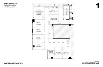 12851 Worldgate Dr, Herndon, VA à louer Plan d’étage– Image 2 sur 6