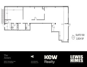 3915 E Exposition Ave, Denver, CO à louer Plan d’étage– Image 1 sur 5