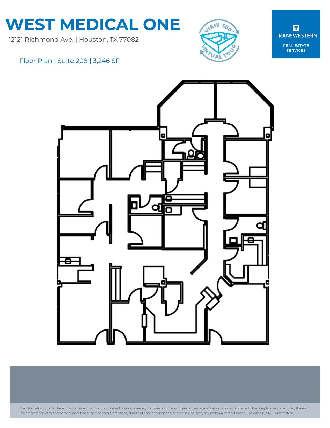 12121 Richmond Ave, Houston, TX à louer Plan d’étage– Image 1 sur 2