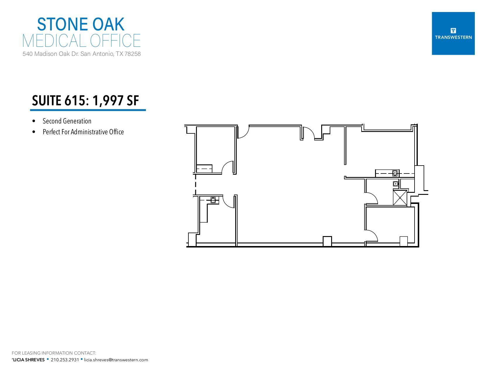 540 Madison Oak Dr, San Antonio, TX à louer Plan d’étage– Image 1 sur 1