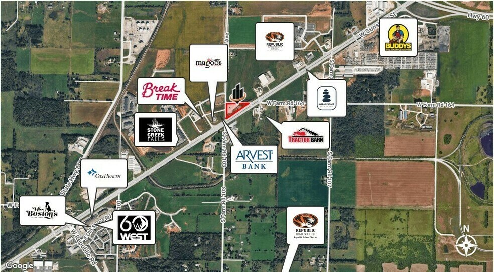 6229 W US Highway 60, Brookline, MO à vendre - Photo principale – Image 1 sur 5