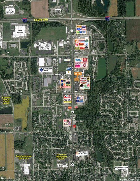 1745 N State St, Greenfield, IN à louer - Aérien – Image 2 sur 4