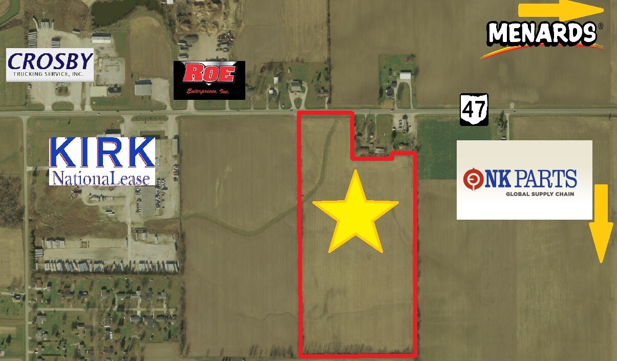 S R 47, Sidney, OH à vendre Aérien– Image 1 sur 3