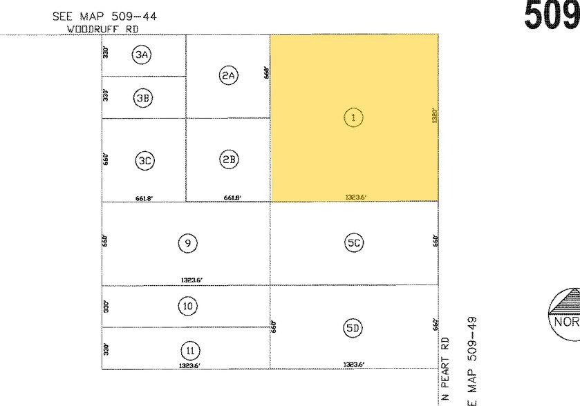SWC Peart & Woodruff Rd, Casa Grande, AZ à vendre - Plan cadastral – Image 2 sur 2