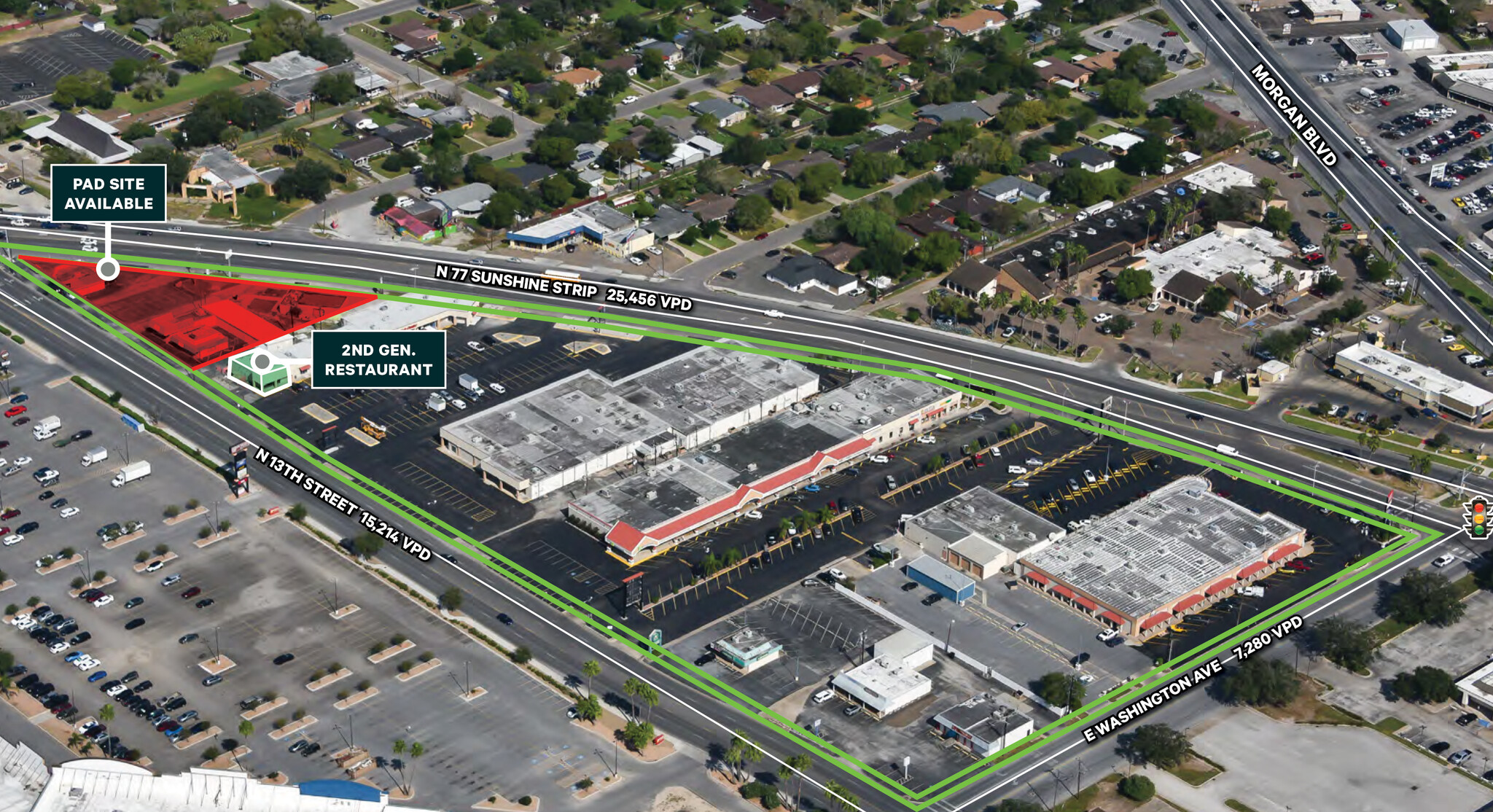 601-727 N 77 Sunshine Strip, Harlingen, TX à louer Photo de l’immeuble– Image 1 sur 4