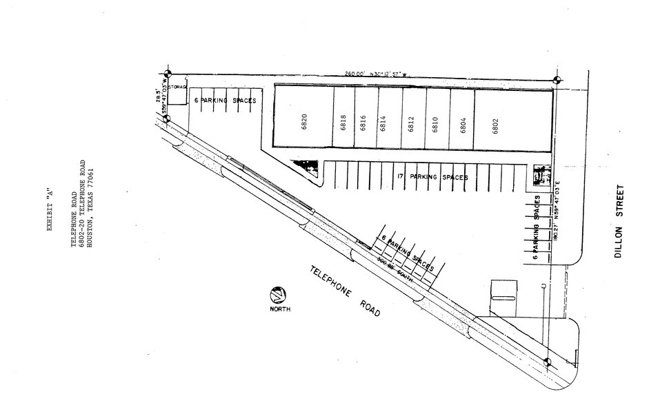 6802-6820 Telephone Rd, Houston, TX à louer - Plan de site – Image 2 sur 2