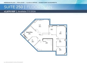 1415 L St, Sacramento, CA à louer Plan d’étage– Image 1 sur 1