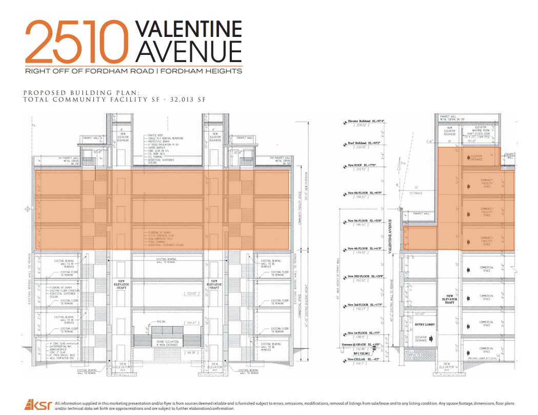 2510 Valentine Ave, Bronx, NY à louer Plan d’étage– Image 1 sur 4