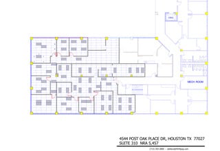 4544 Post Oak Pl, Houston, TX à louer Plan d’étage– Image 1 sur 6