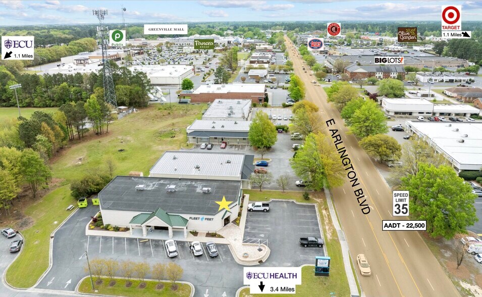 207 E Arlington Blvd, Greenville, NC à louer - Photo de l’immeuble – Image 2 sur 33