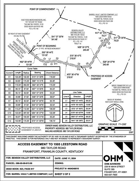 1505 Leestown Rd, Frankfort, KY à vendre - Plan de site – Image 3 sur 6