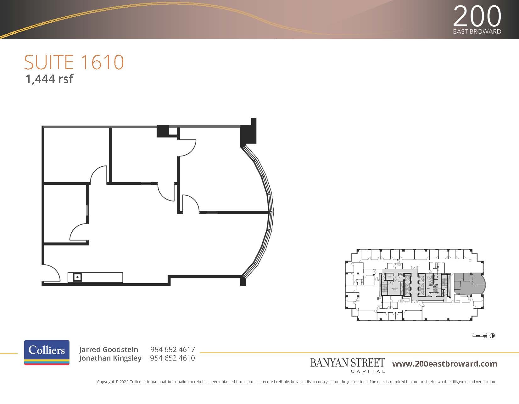 200 E Broward Blvd, Fort Lauderdale, FL à louer Plan d’étage– Image 1 sur 2