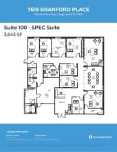 7619 Branford Pl, Sugar Land, TX à louer Plan d’étage– Image 2 sur 2