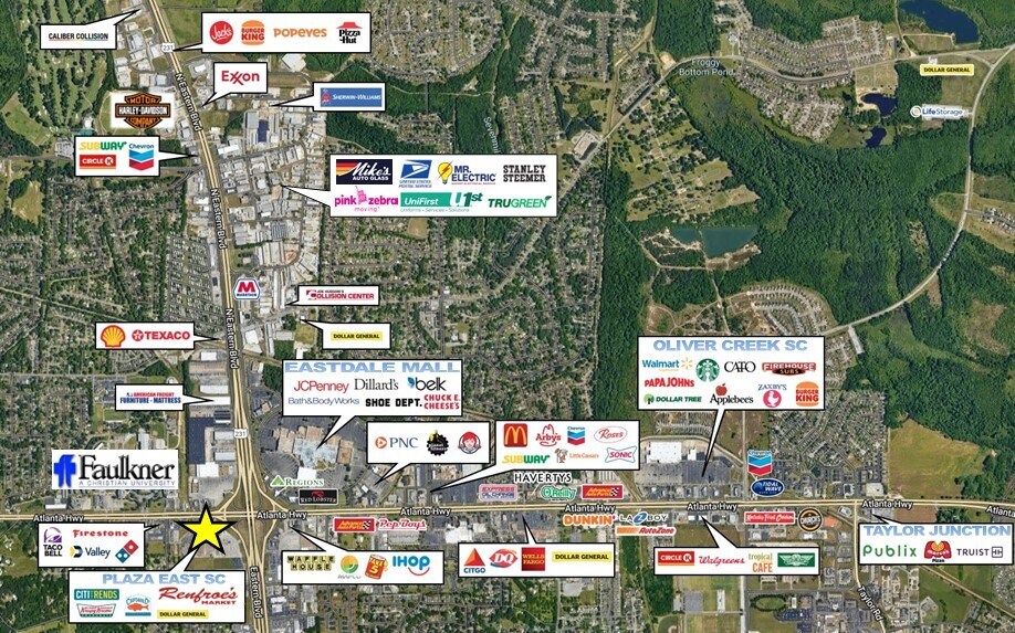 5442-5470 Atlanta Hwy, Montgomery, AL à louer - Photo de l’immeuble – Image 3 sur 4