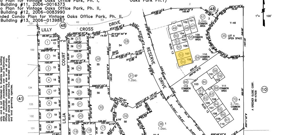 950 Reserve Dr, Roseville, CA à vendre - Plan cadastral – Image 2 sur 19