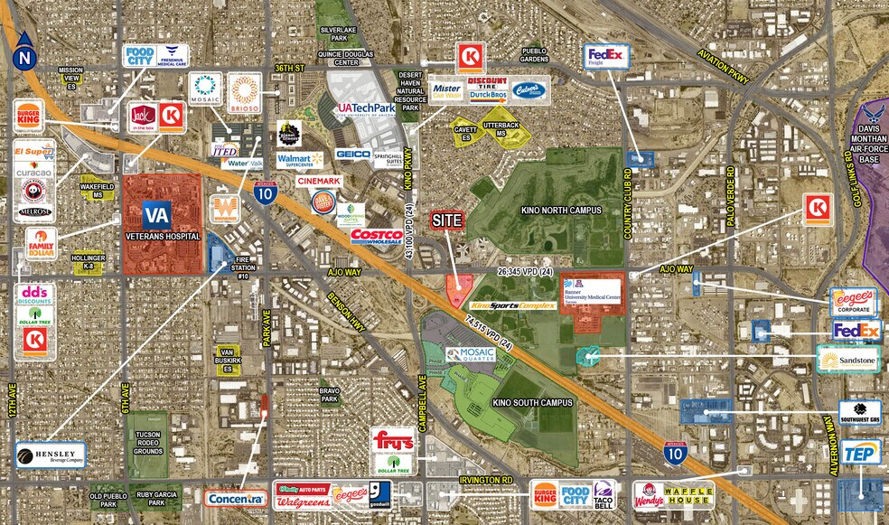 2100-2180 E Ajo Way, Tucson, AZ à louer - Photo de l’immeuble – Image 2 sur 5