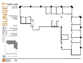 6430 W Sunset Blvd, Los Angeles, CA à louer Plan d’étage– Image 1 sur 1
