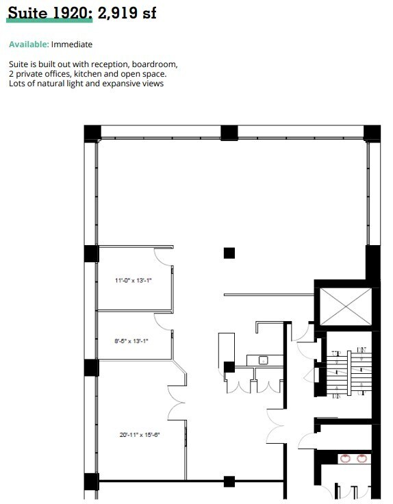 439 University Ave, Toronto, ON à louer Plan d’étage– Image 1 sur 1
