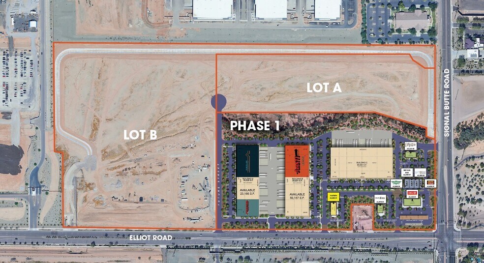 NWC Elliot & Signal Butte Rd, Mesa, AZ à vendre - Aérien – Image 2 sur 3