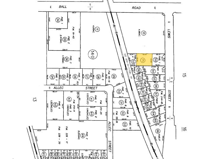 1301-1307 S Lewis St, Anaheim, CA à louer - Plan cadastral – Image 2 sur 2