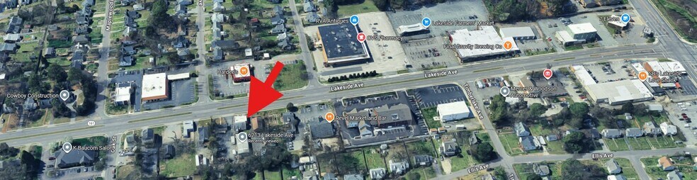 6213 Lakeside Ave, Richmond, VA à louer - Aérien – Image 1 sur 2