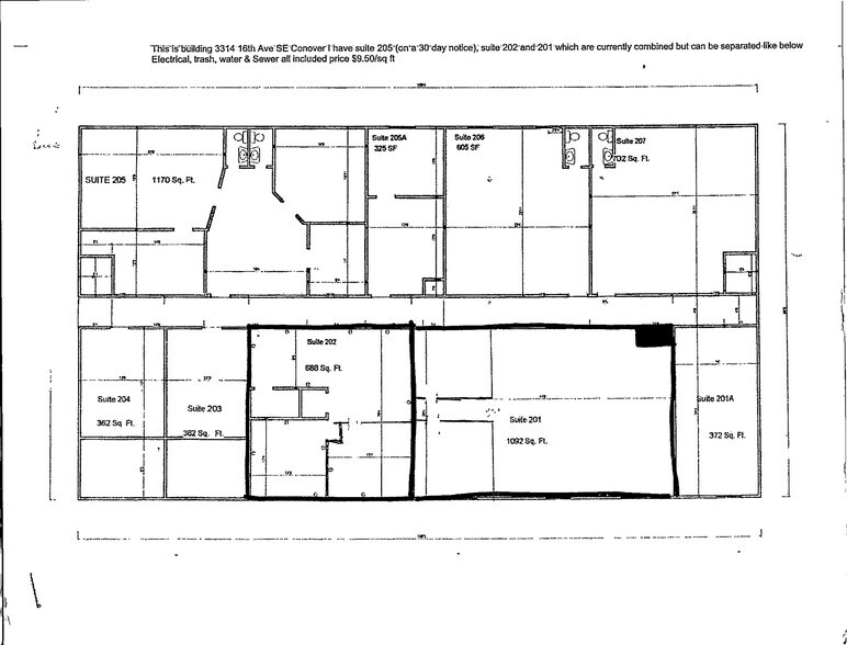 3314 16th Ave SE, Conover, NC à louer - Plan de site – Image 1 sur 4