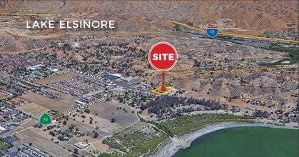 16960 Lakeshore Dr, Lake Elsinore, CA - Vue aérienne vue de carte - Image1