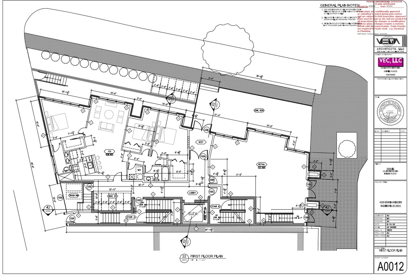 4328 Georgia Ave NW, Washington, DC 20011 - Lot 100 -  - Plan d’étage - Image 1 of 2