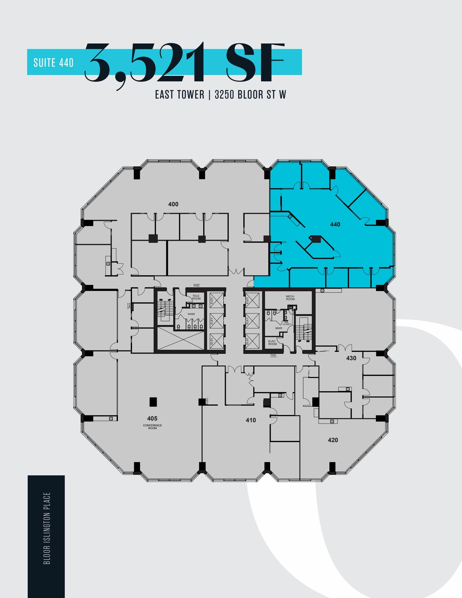 3250-3300 Bloor St W, Toronto, ON à louer Plan d’étage– Image 1 sur 1