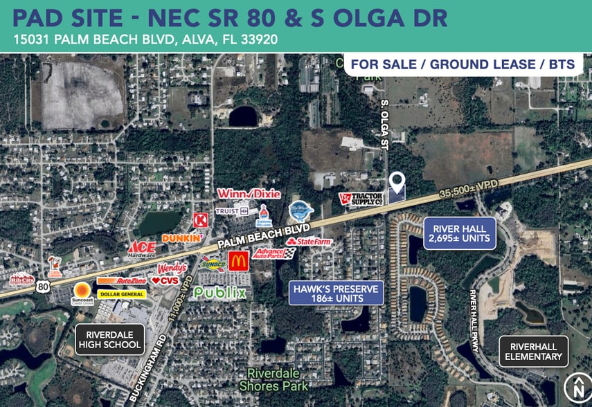 15031 Palm Beach Blvd, Alva, FL à vendre - Aérien – Image 2 sur 4