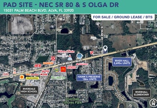 15031 Palm Beach Blvd, Alva, FL - VUE AÉRIENNE  vue de carte