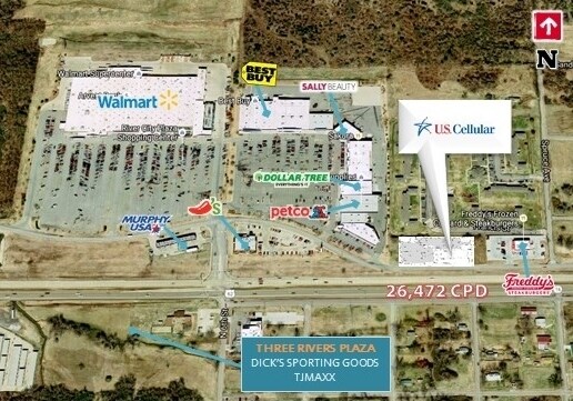 540 W Shawnee St, Muskogee, OK à louer - Aérien – Image 2 sur 23