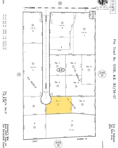 Indiana Ct, Redlands, CA à vendre - Plan cadastral – Image 2 sur 2