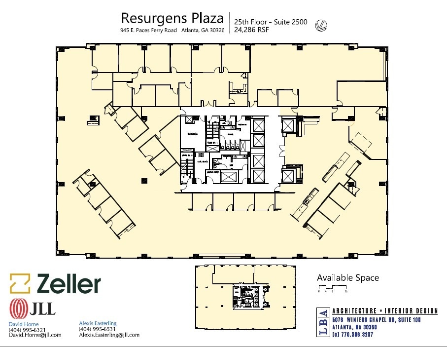 945 E Paces Ferry Rd NE, Atlanta, GA à louer Plan d’étage– Image 1 sur 1
