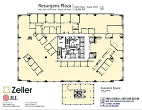 945 E Paces Ferry Rd NE, Atlanta, GA à louer Plan d’étage– Image 1 sur 1