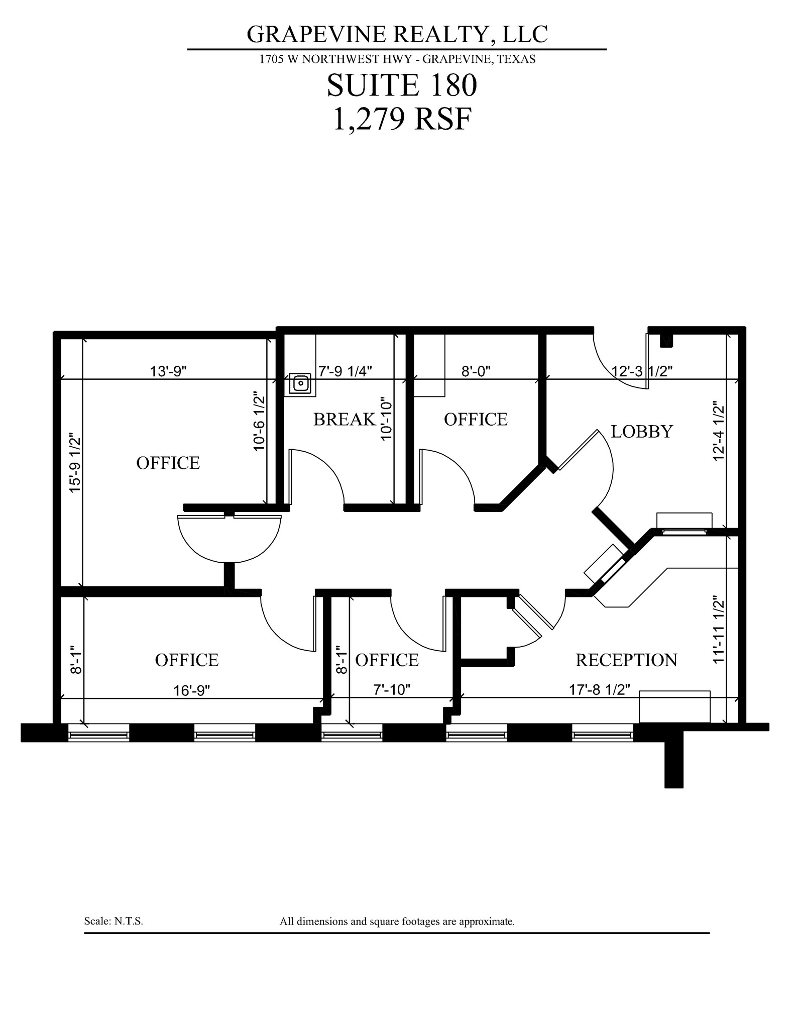 1705 W Northwest Hwy, Grapevine, TX à louer Plan de site– Image 1 sur 1