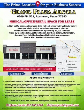Plus de détails pour 6209 FM 521 Rd, Rosharon, TX - Bureau/Local commercial à louer