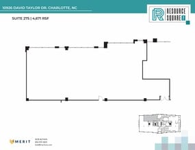10735 David Taylor Dr, Charlotte, NC à louer Plan d’étage– Image 1 sur 1