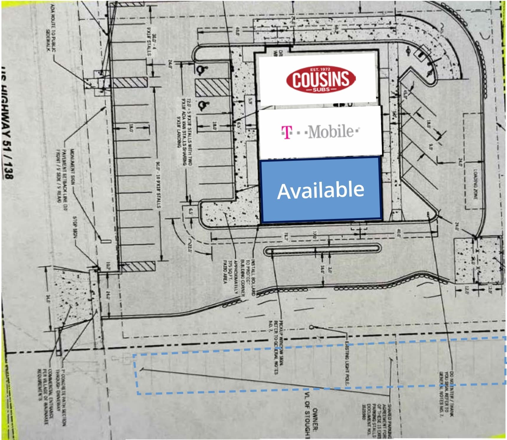 1424-1432 US Highway 51, Stoughton, WI à louer Plan de site– Image 1 sur 3